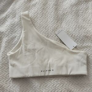 NWT allfenix one shoulder rib sports bra Sz Xl